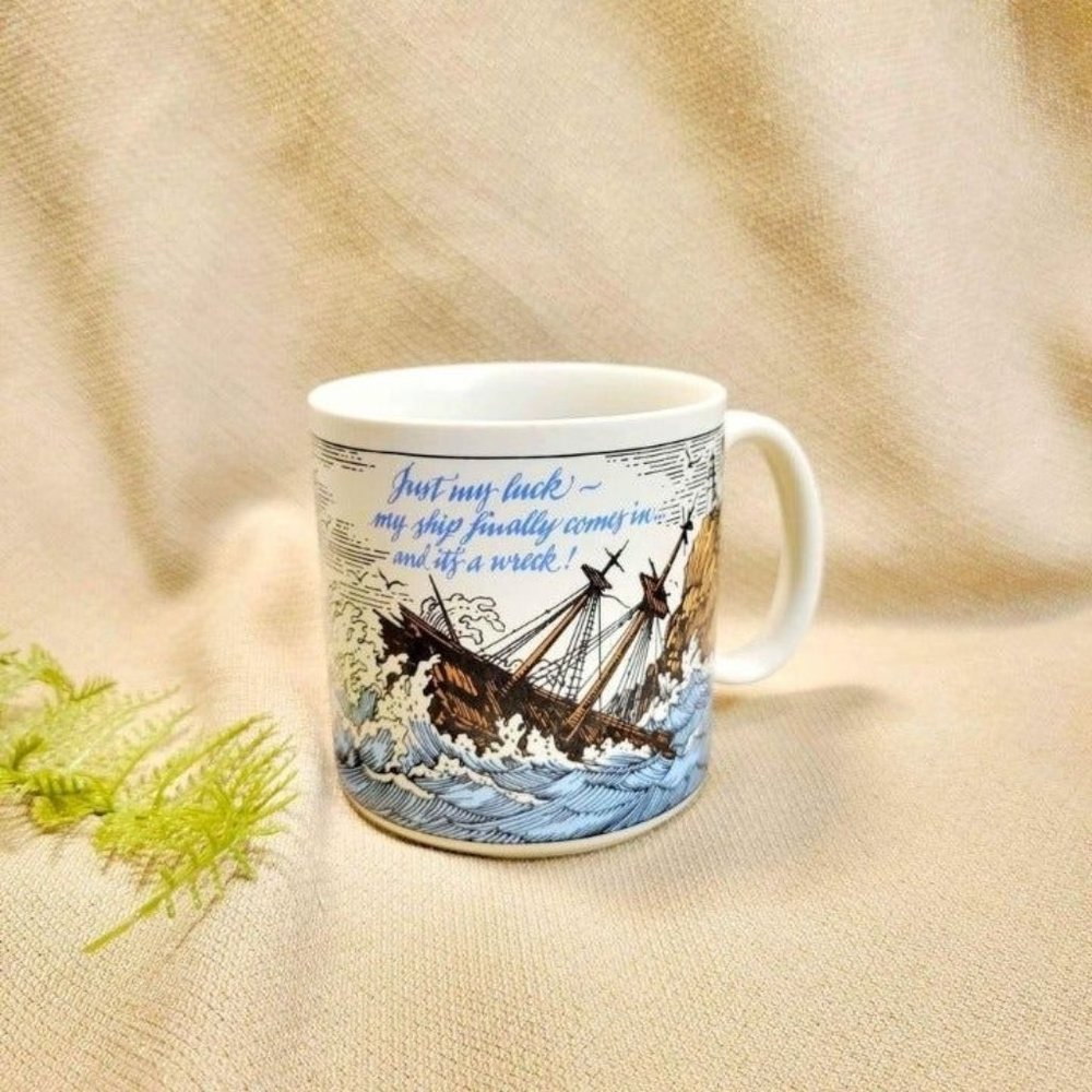 Vintage Shipwreck Mug